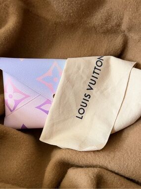 New Louis Vuitton Pastel Monogram Envelope Clutch - Lavender, Light Blue & Pink